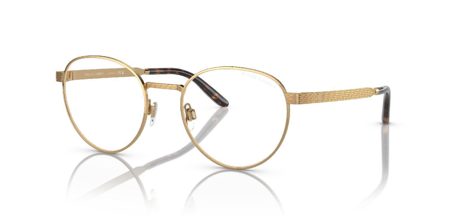 Lunettes de vue Ralph Lauren Ronde 0RL5118 Doré pour Homme
