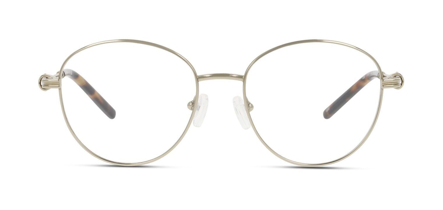 Lunette ronde top dorée femme