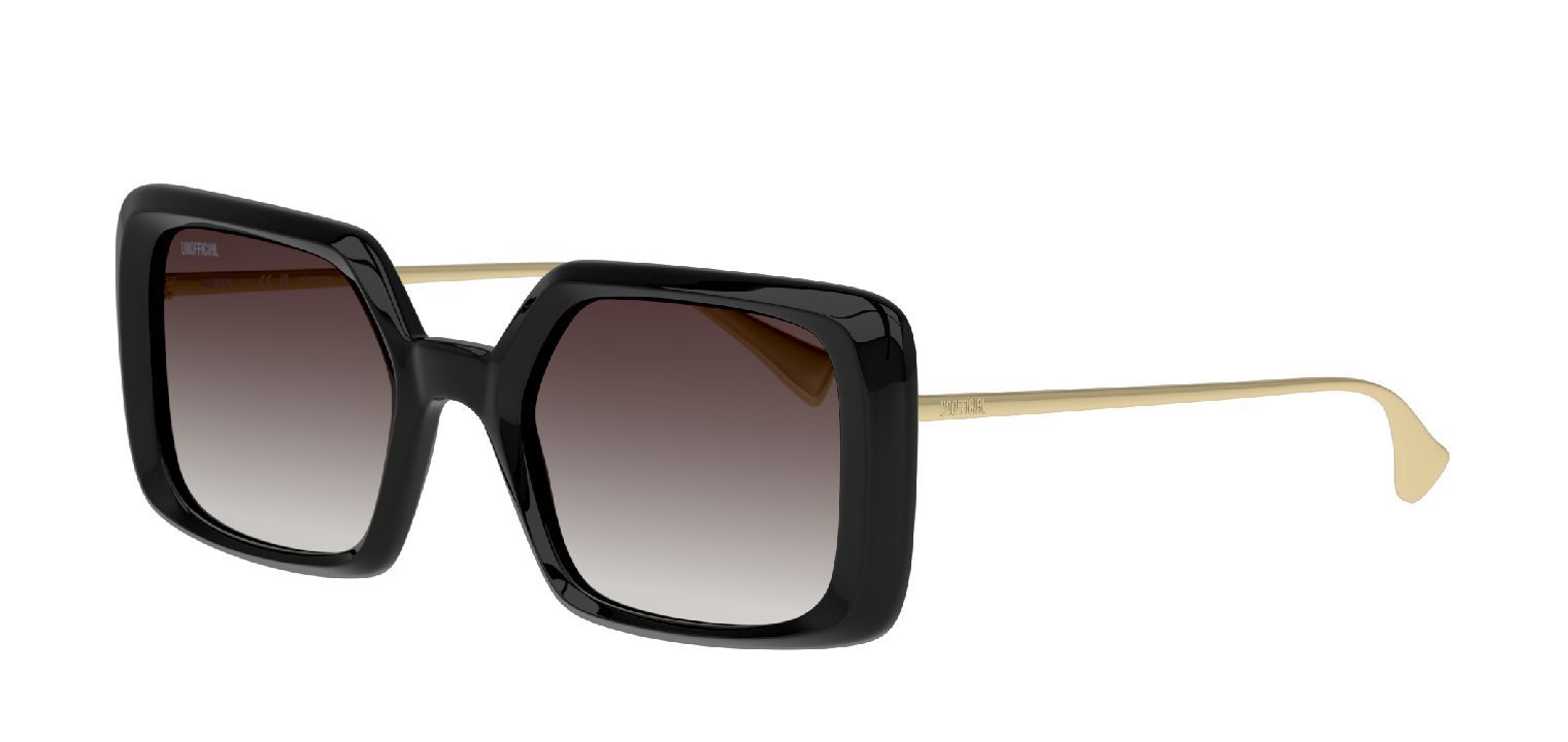 Unofficial Rechteckig Sonnenbrillen 0UO6166 Schwarz für Damen