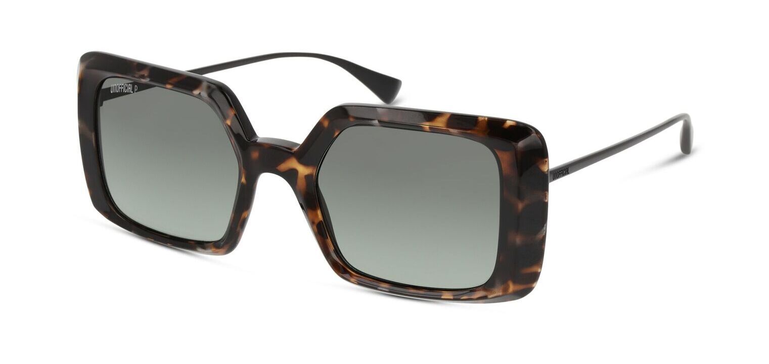 Unofficial Rechteckig Sonnenbrillen 0UO6166 Schildpatt für Damen