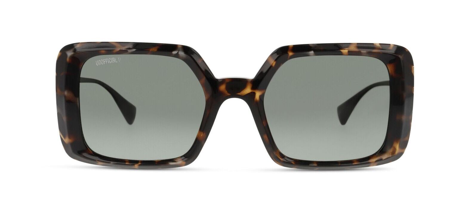 Unofficial Rechteckig Sonnenbrillen 0UO6166 Schildpatt für Damen