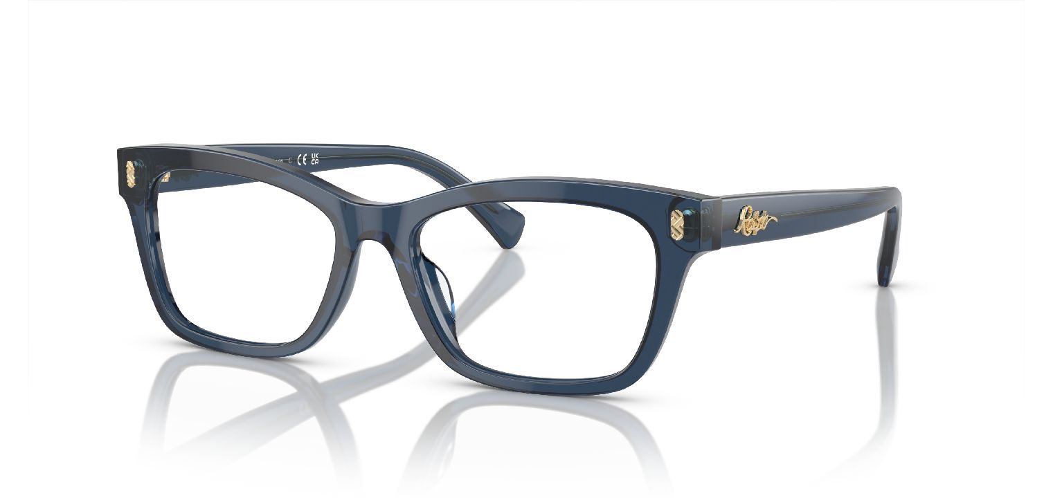 Ralph Rechteckig Brillen 0RA7154U Blau für Damen