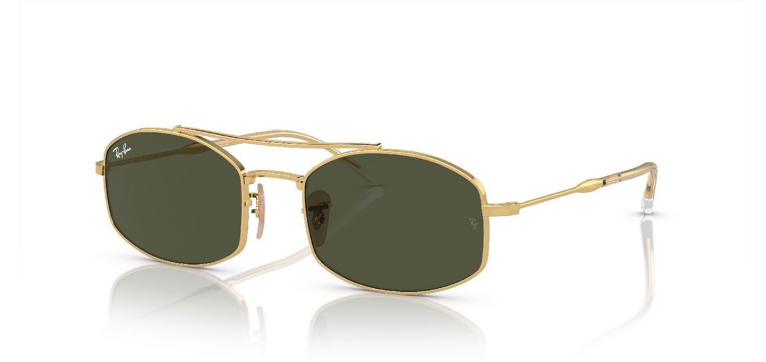 Lunettes de soleil Homme-Femme Ray-Ban 0RB3719 Ovale Doré