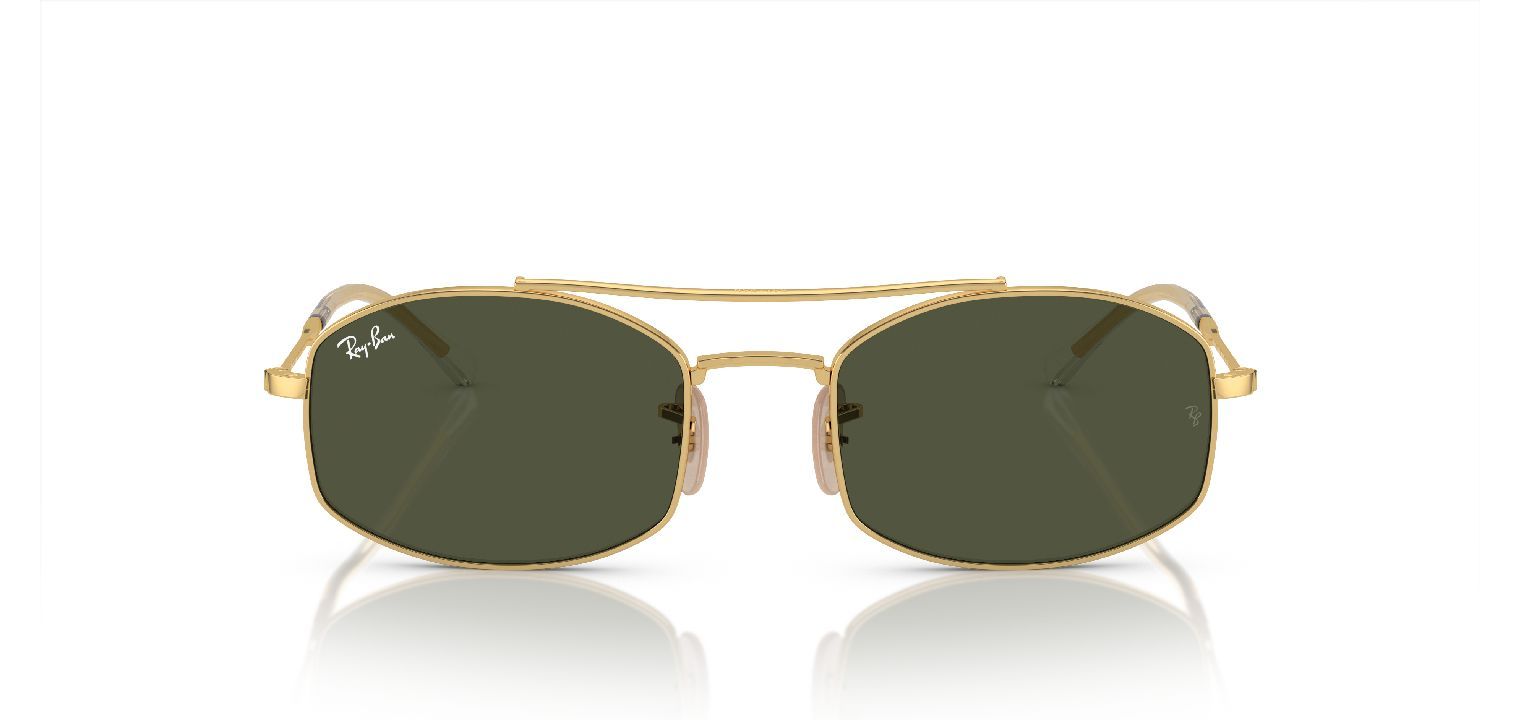 Lunettes de soleil Homme-Femme Ray-Ban 0RB3719 Ovale Doré