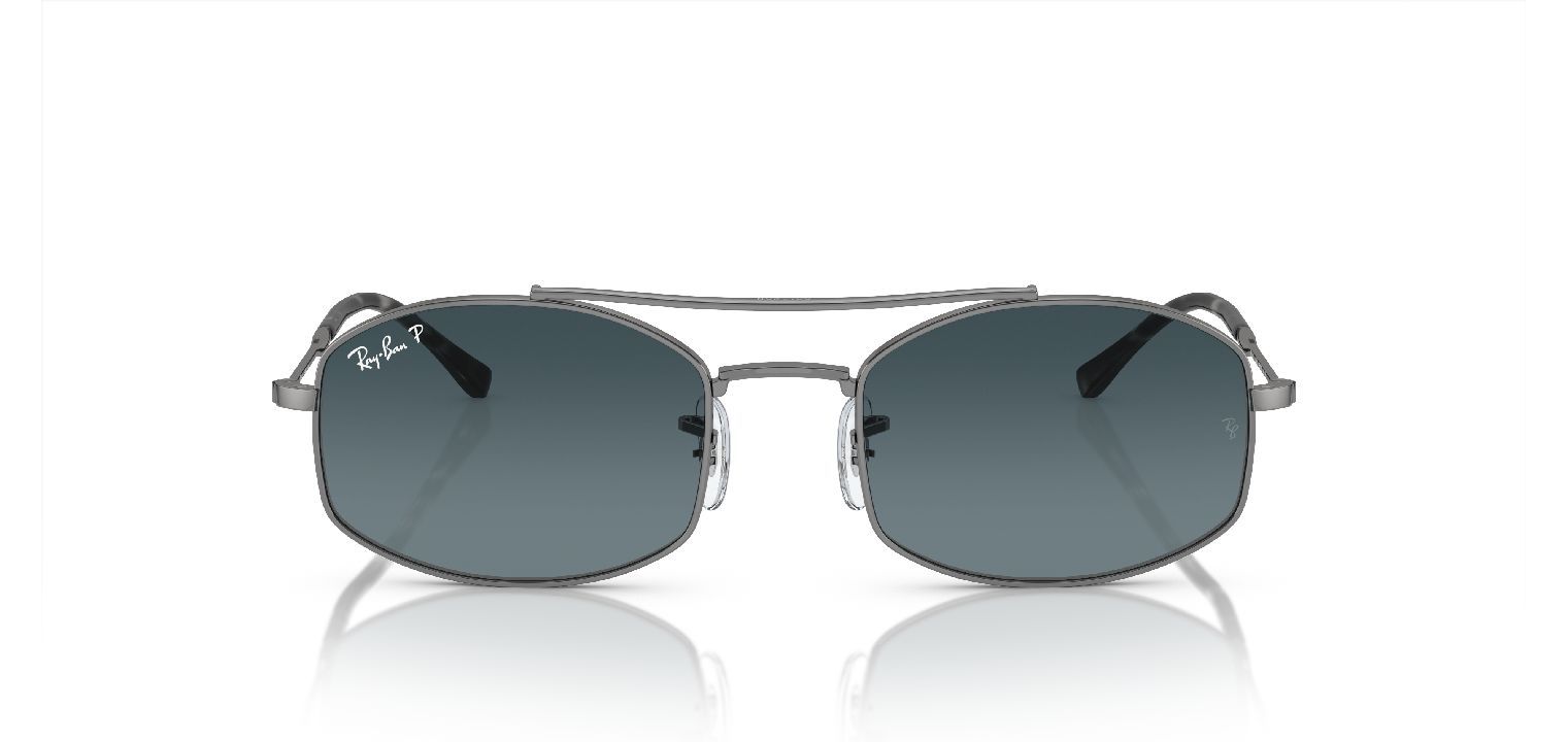 Occhiali da sole Ray Ban Ovale 0RB3719 Grigio da Uomo Donna McOptic