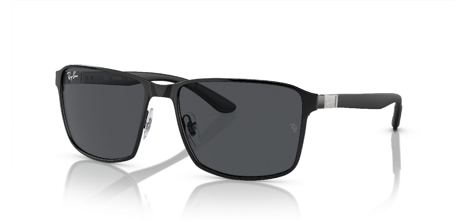 Ray-Ban Rechteckig Sonnenbrillen 0RB3721 Schwarz für Damen/Herren