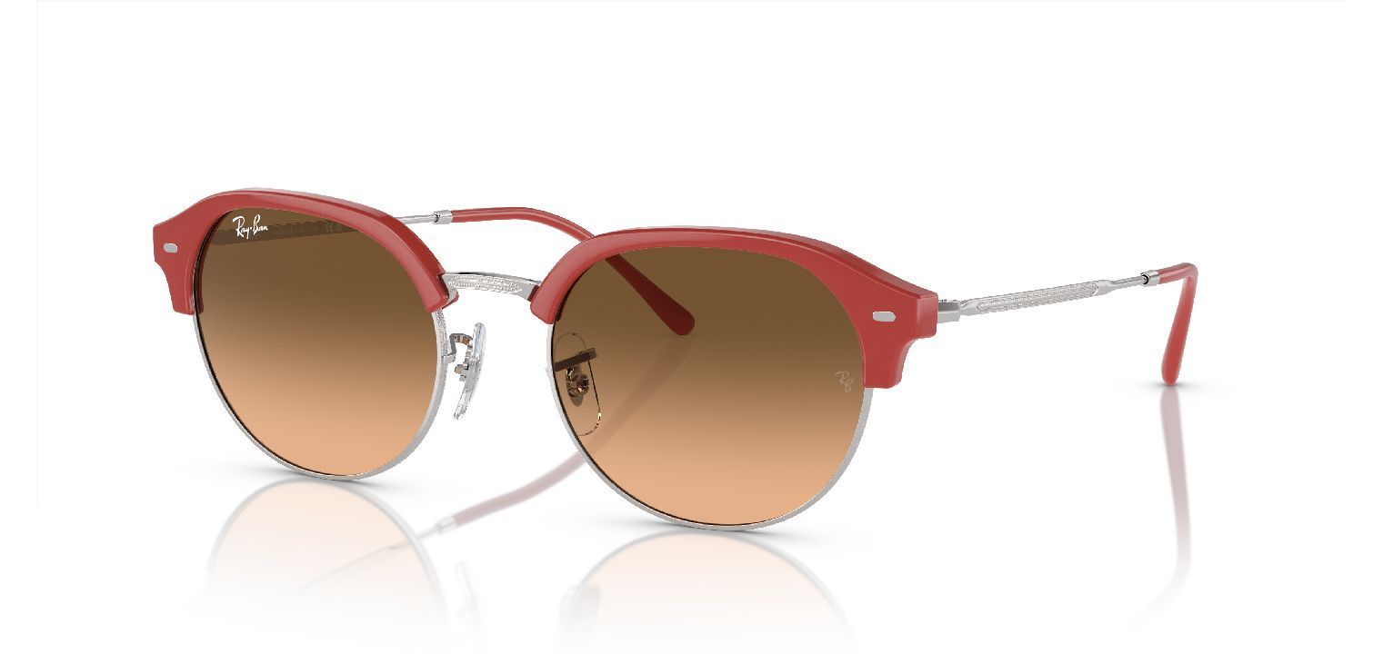 Lunettes de soleil Homme Femme Ray Ban 0RB4429 Ronde Rouge McOptic