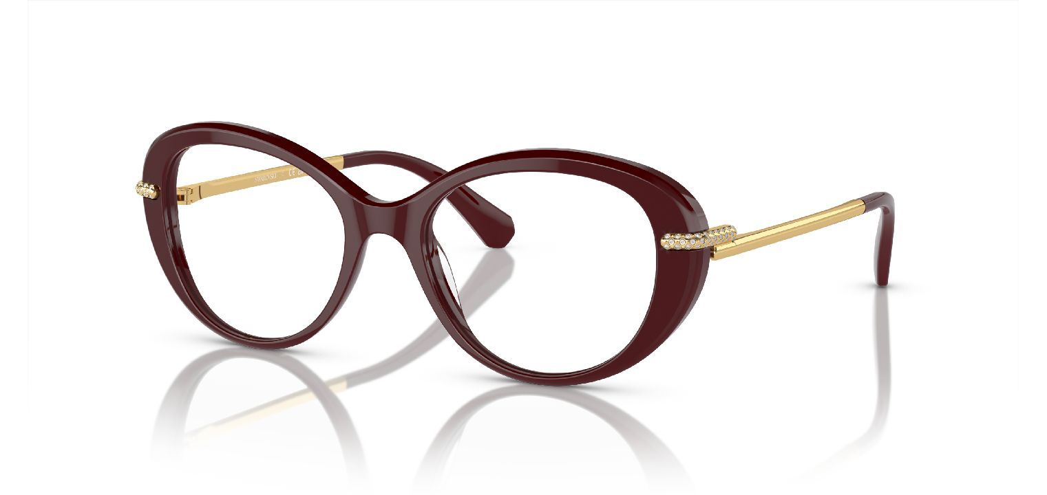 Lunettes de vue Femme Swarovski 0SK2001 Ovale Rouge