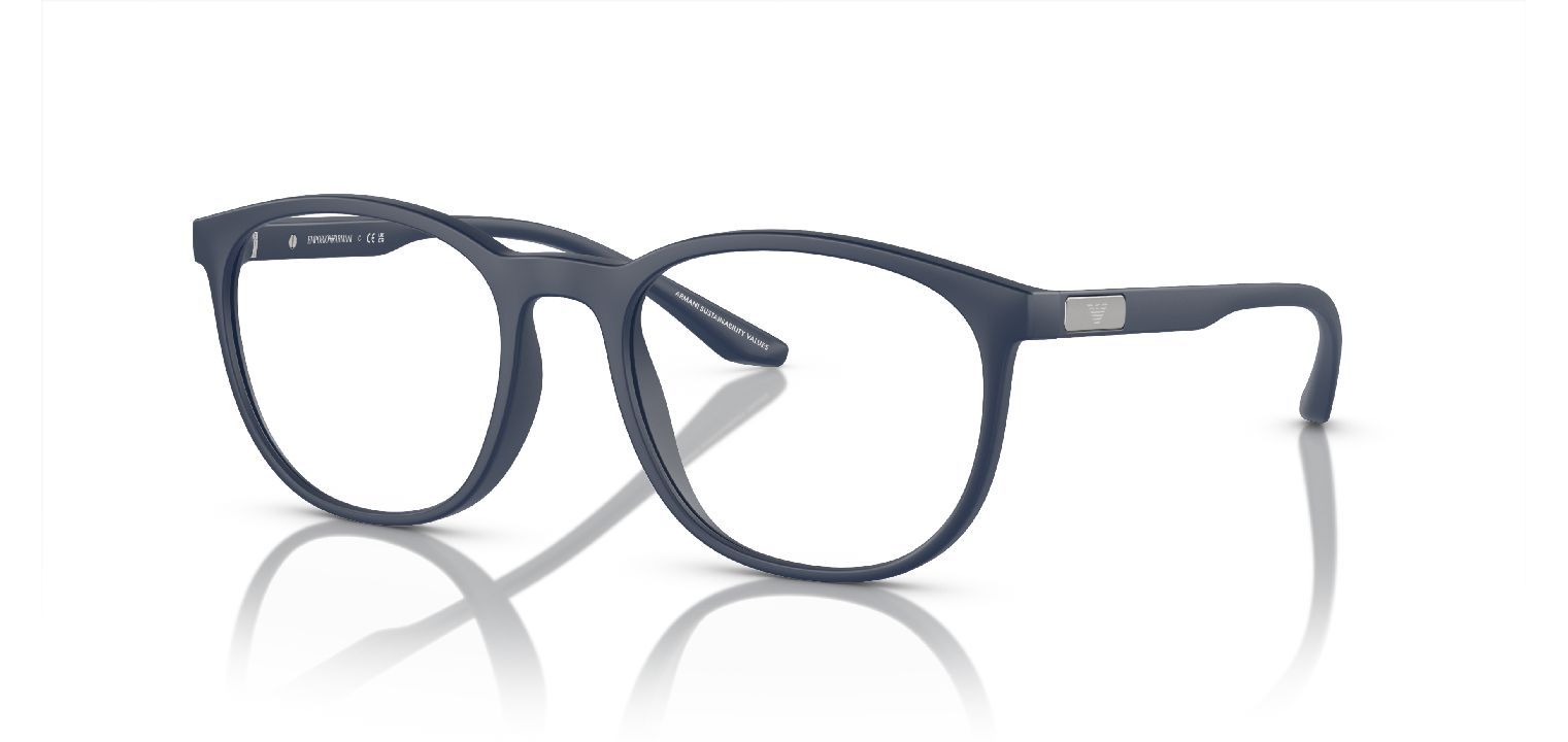 Lunettes de vue Emporio Armani Ronde 0EA3229 Bleu pour Homme McOptic