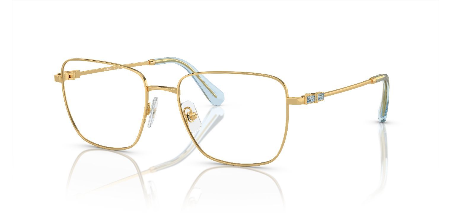 Lunettes de vue Femme Swarovski 0SK1003 Rectangle Doré