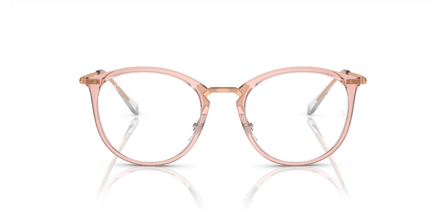 Ray-Ban Rund Brillen 0RX7140 Rosa für Damen