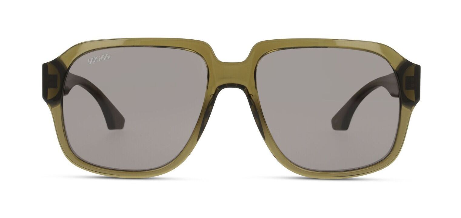 Lunettes de soleil Unofficial Rectangle 0UO6185 Vert pour Homme Femme McOptic