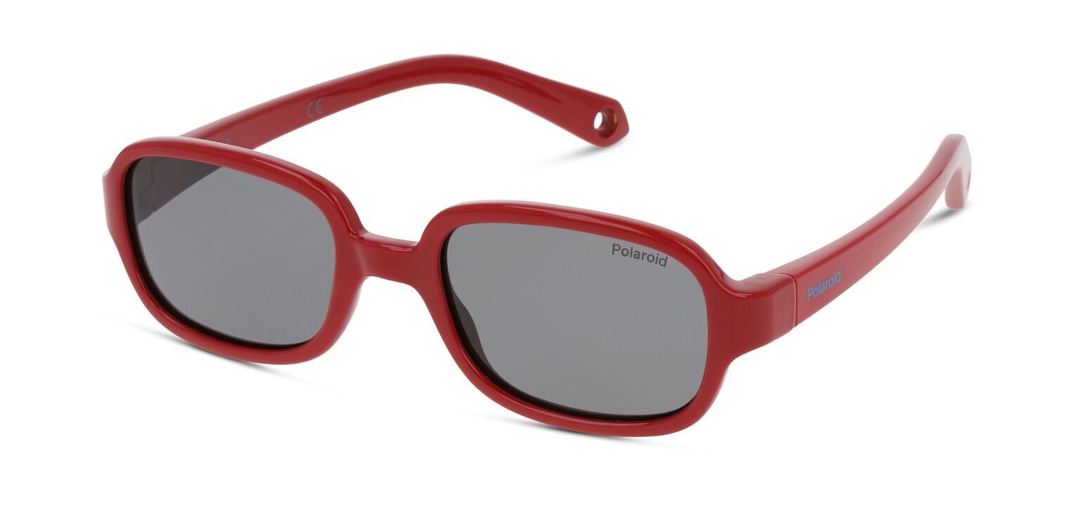 Polaroid Kids Rechteckig Sonnenbrillen PLD K003/S Rot für Kinder