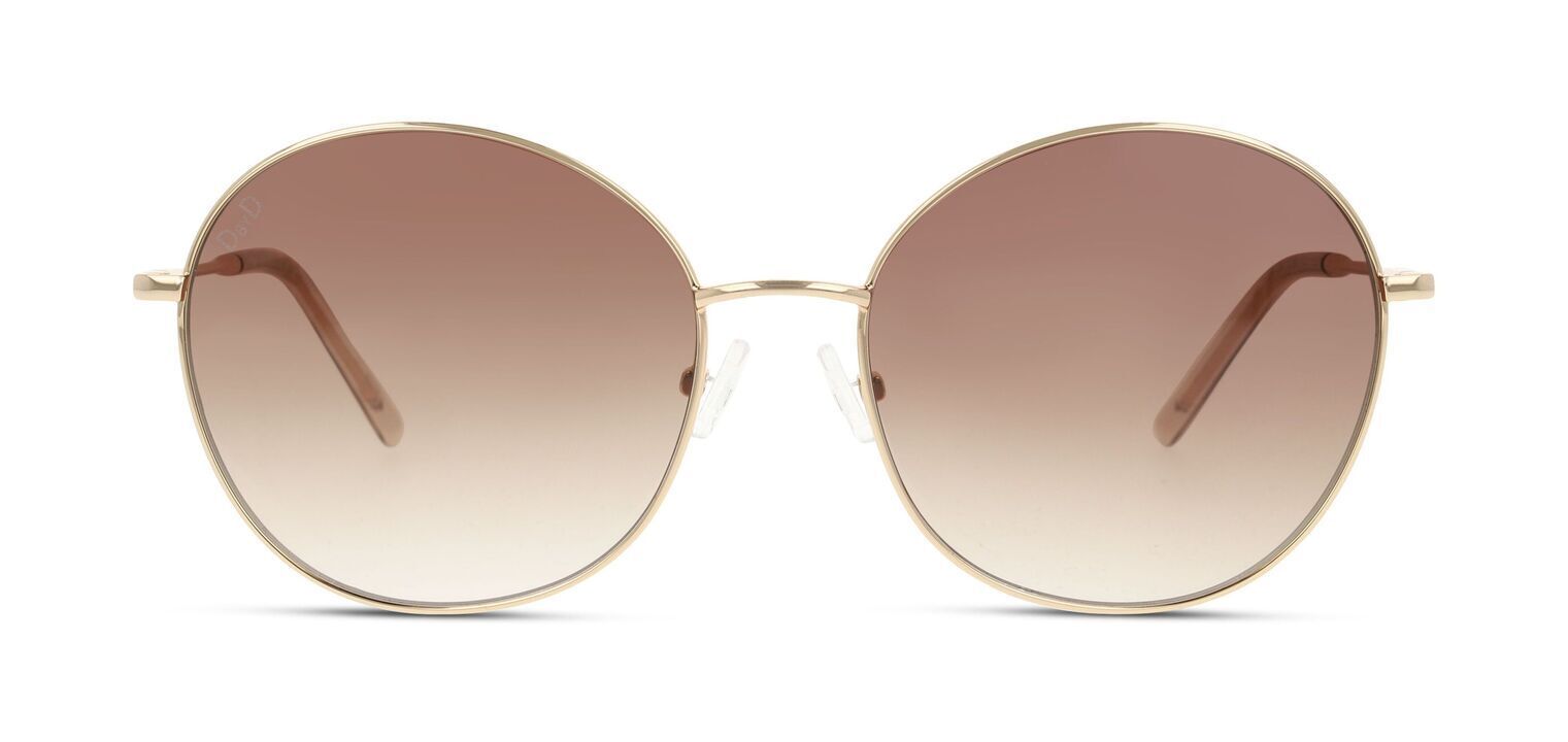 DbyD Sonnenbrillen Herr-Dame DBSF7001 Rund Gold