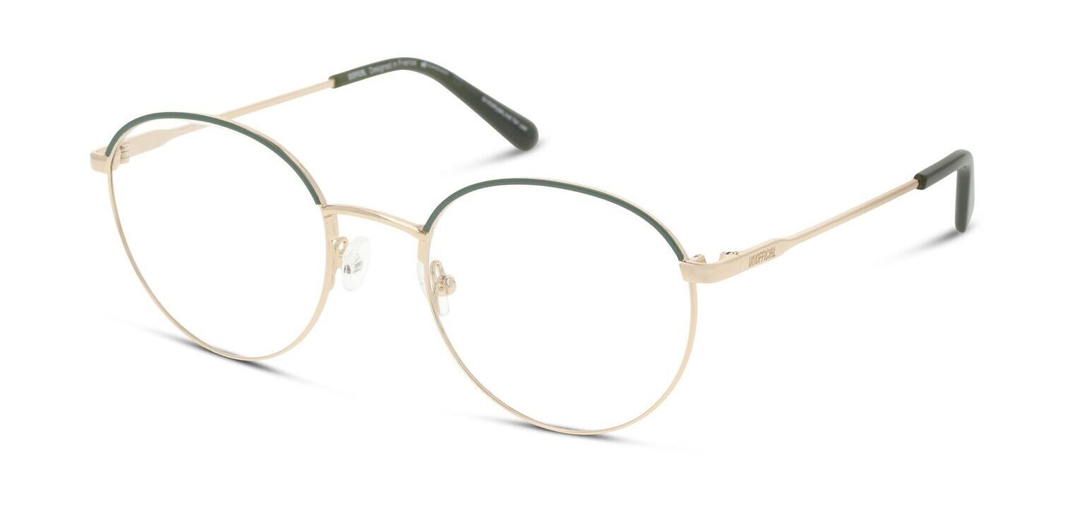 Lunettes de vue Homme Unofficial UNOM0352 Ronde Doré