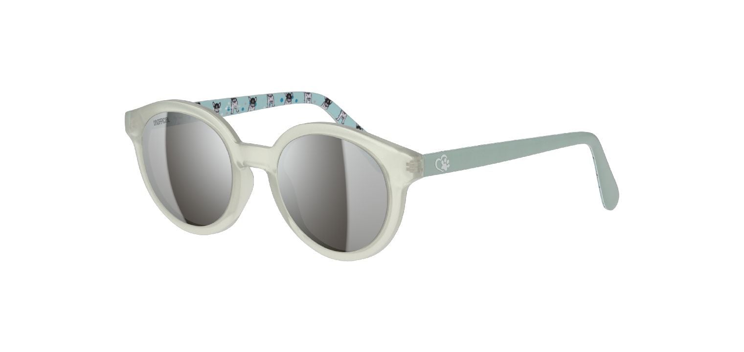 Lunettes de soleil Unofficial Ronde UNSJ0002 Vert pour Enfant