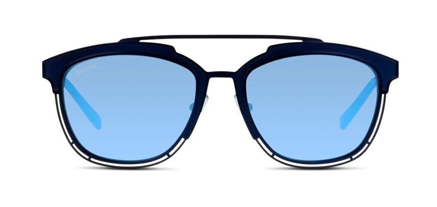 Unofficial Rund Sonnenbrillen UNGM06 Blau für Herren
