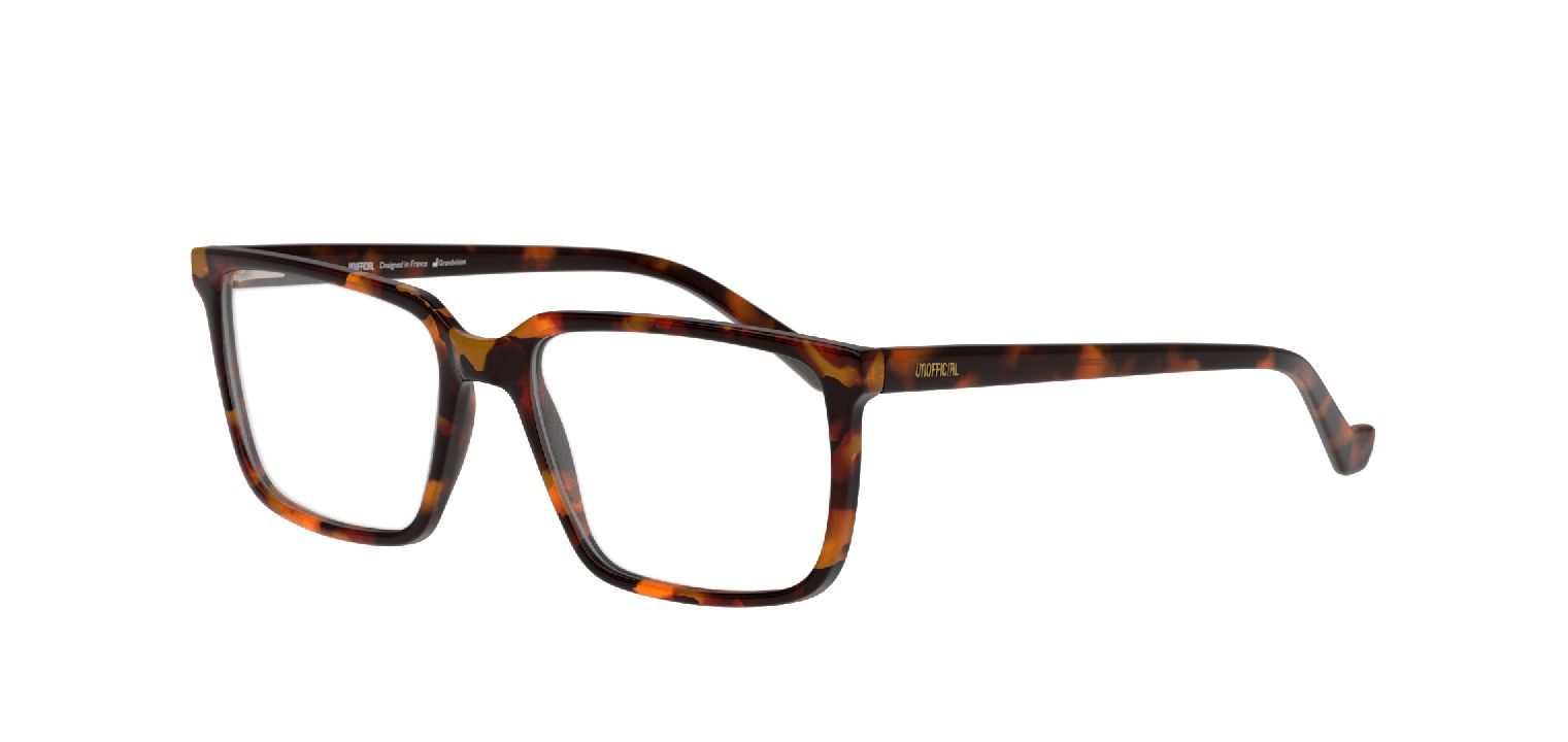 Lunettes de vue Unofficial Rectangle UNOM0280 Ecaille pour Homme