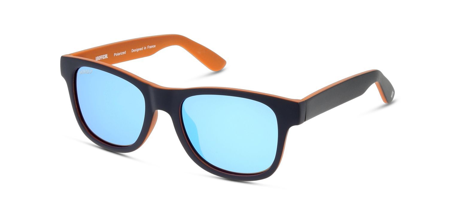 Unofficial Rechteckig Sonnenbrillen UNST0008P Blau für Kinder