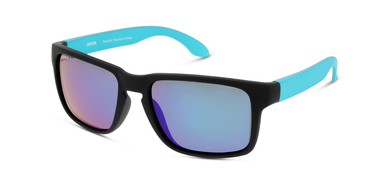 Unofficial Rechteckig Sonnenbrillen UNST0012P Schwarz für Kinder