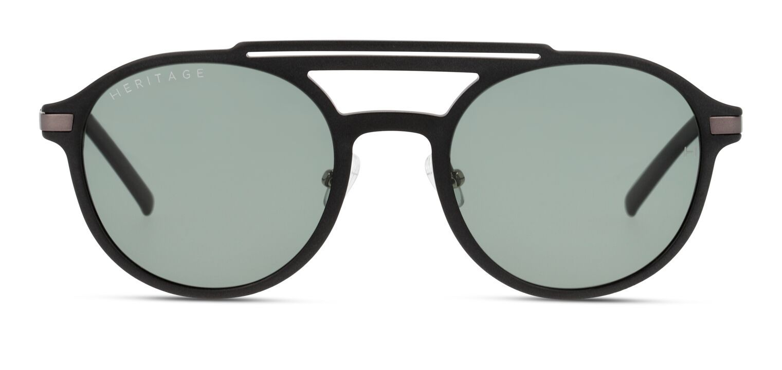 Occhiali da sole Uomo Heritage HESM5002P Rotonda Nero McOptic