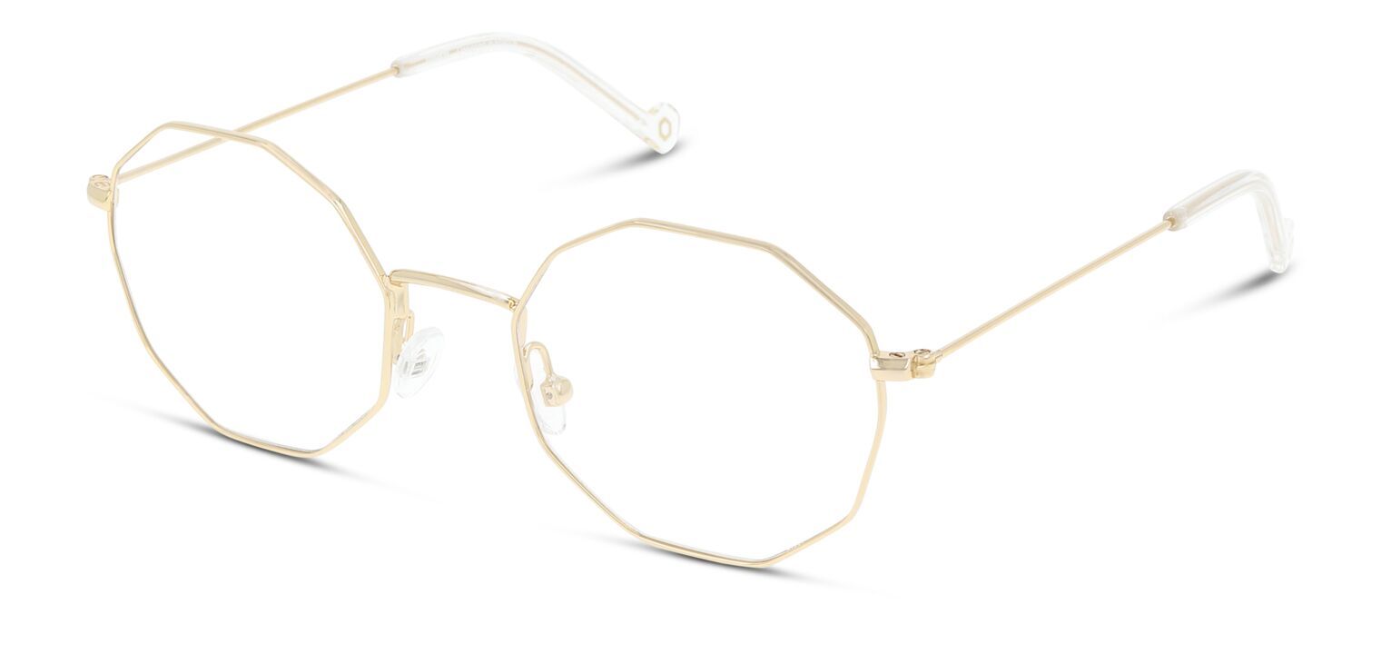 Unofficial Rund Brillen UNOF0076 Gold für Damen