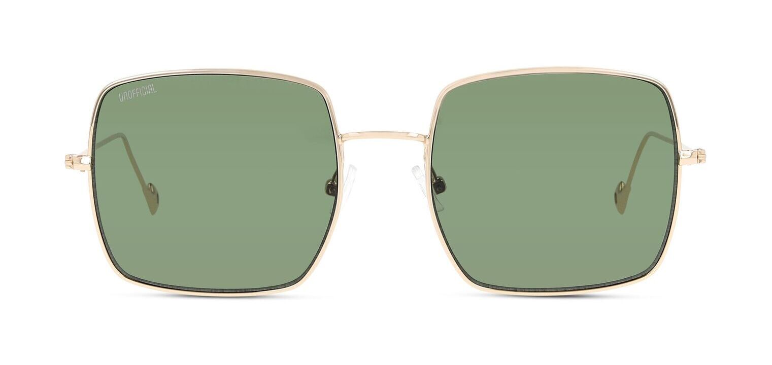Unofficial Rechteckig Sonnenbrillen UNSU0042 Gold für Damen/Herren