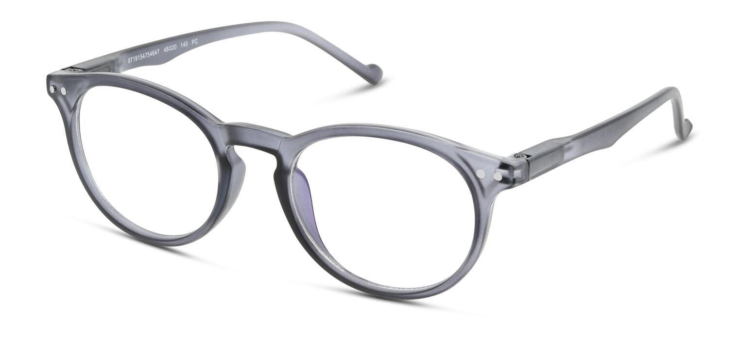 Lunettes pour écran anti lumière bleu GLibrary Ronde IBLU08 Gris