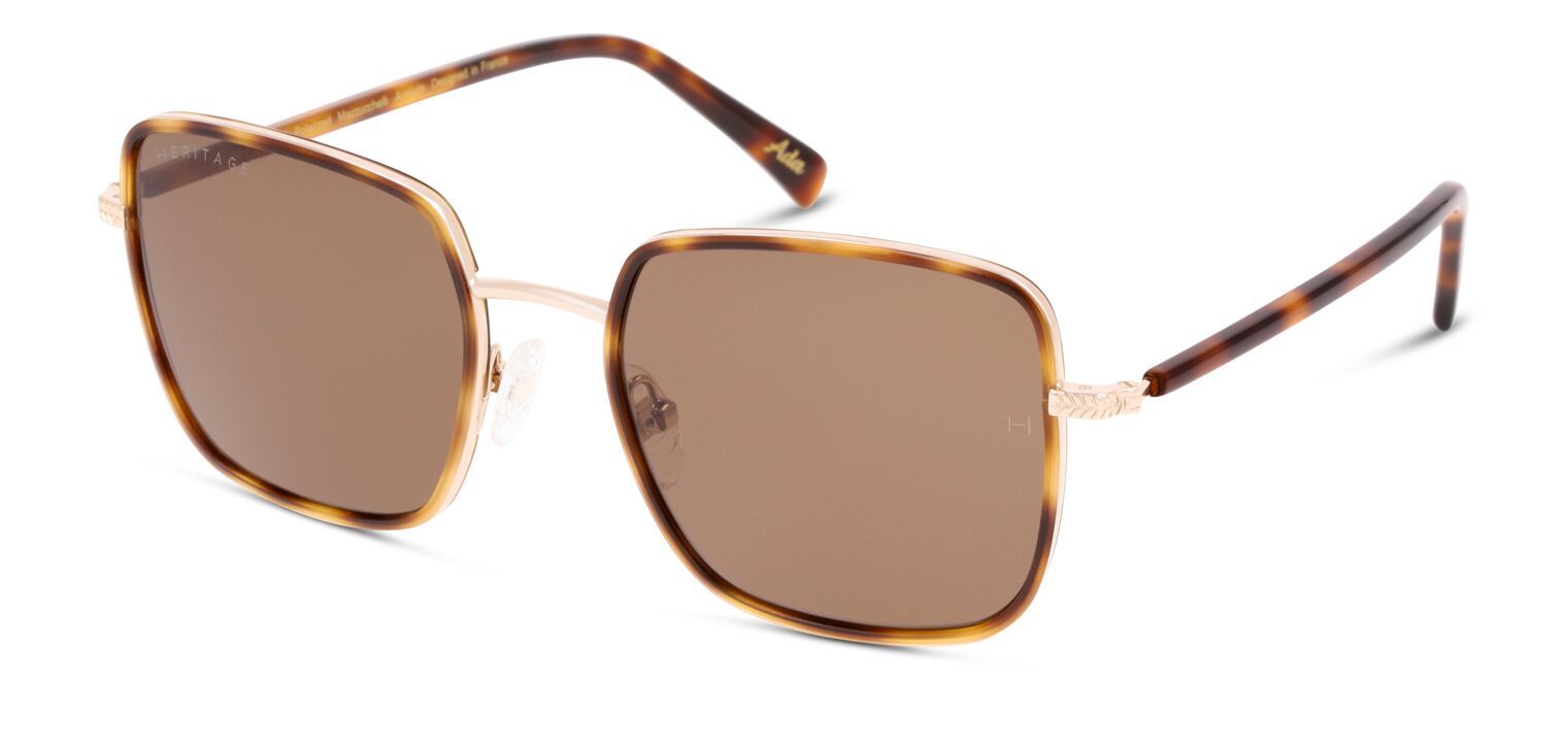 Occhiali da sole Donna Heritage HESF5004P Rettangolari Havana McOptic