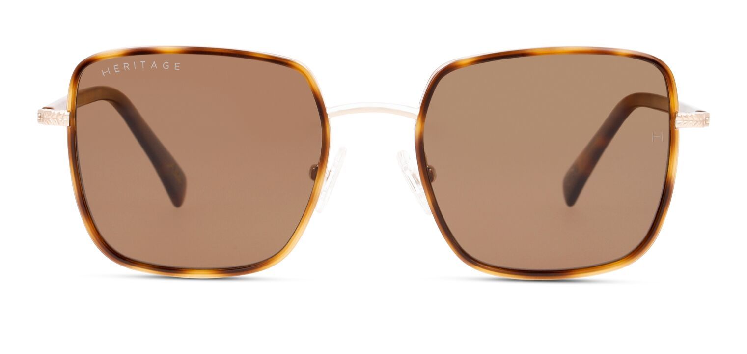 Occhiali da sole Donna Heritage HESF5004P Rettangolari Havana McOptic