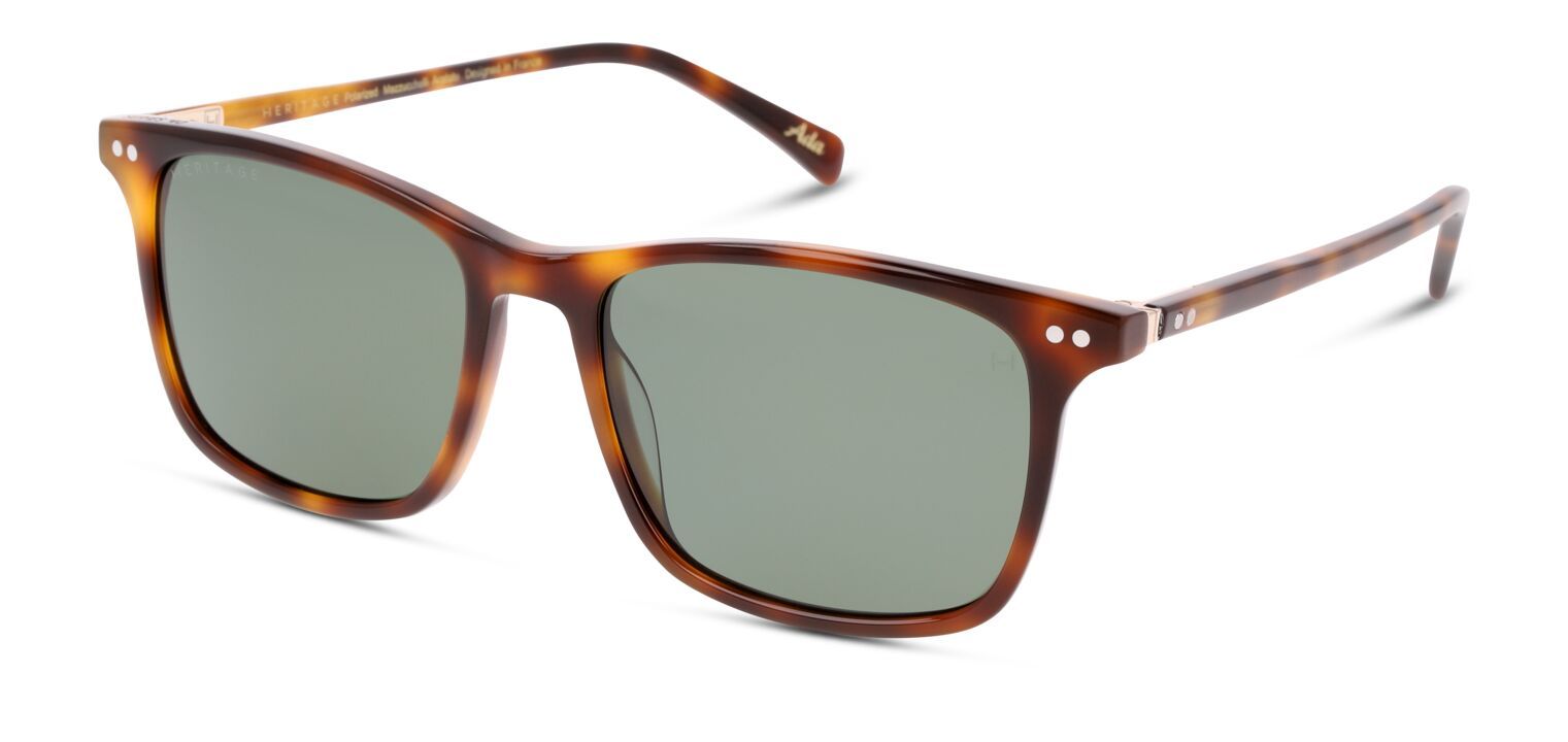 Occhiali da sole Uomo Heritage HESM5005P Rotonda Havana McOptic
