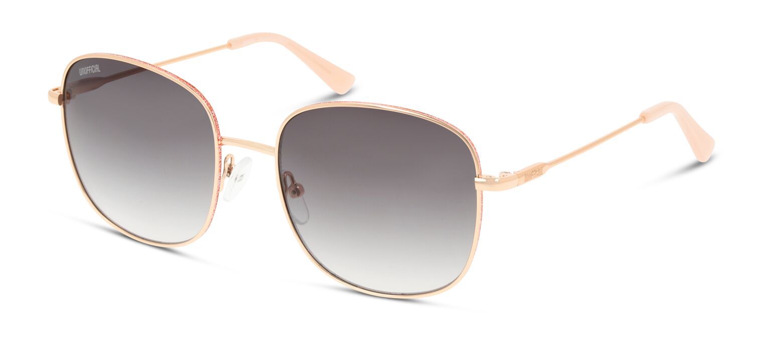 Lunettes de soleil Unofficial Rectangle UNSF0094 Rose pour Femme
