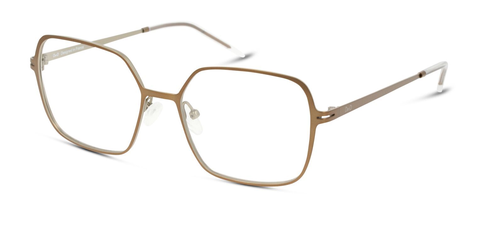 DbyD Rechteckig Brillen DBOF9015 Beige für Damen