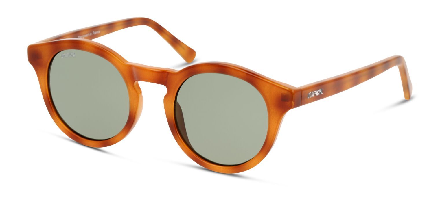 Unofficial Rund Sonnenbrillen UNSU0072 Braun für Damen/Herren