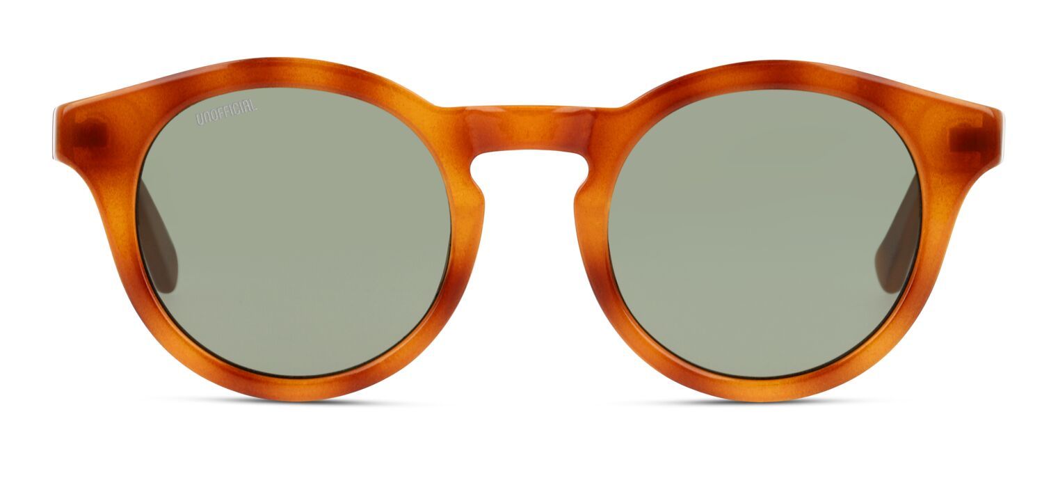 Unofficial Rund Sonnenbrillen UNSU0072 Braun für Damen/Herren