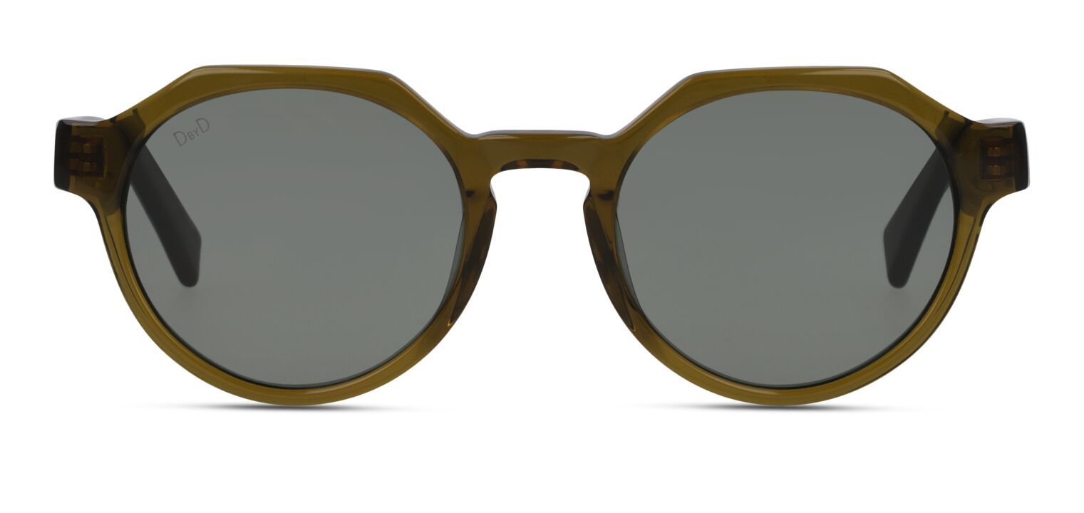 DbyD Oval Sonnenbrillen DBSU5003 Braun für Damen/Herren