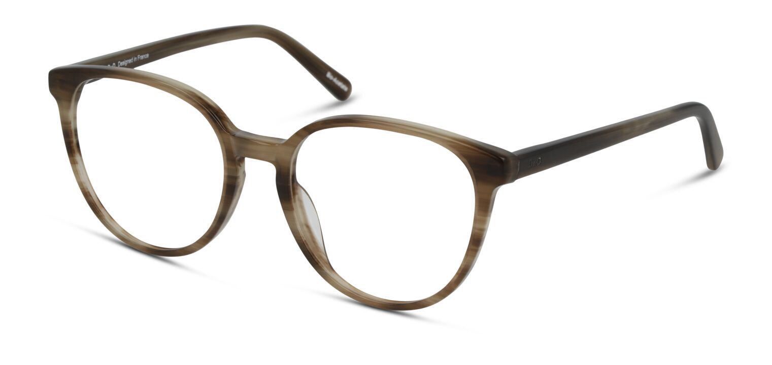 DbyD Rund Brillen DBOF5045 Beige für Damen