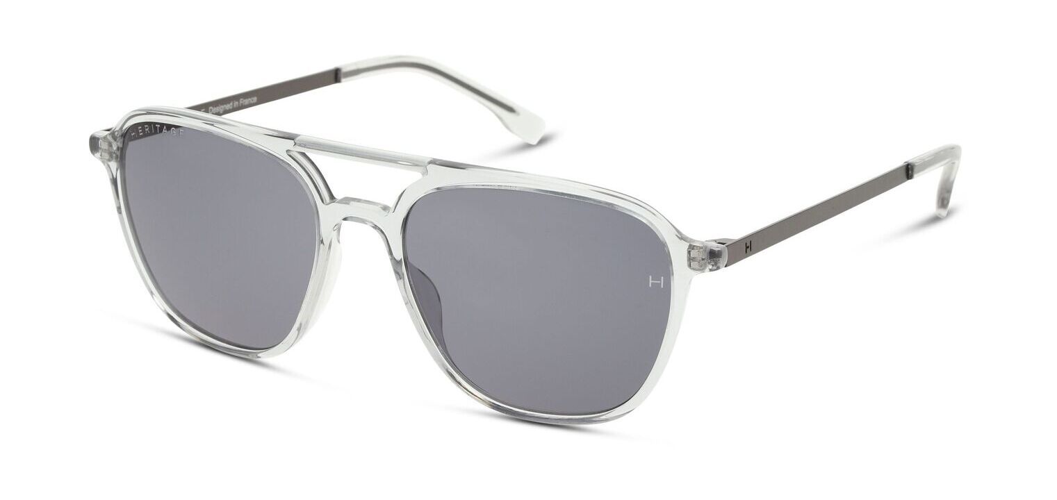 Occhiali da sole Uomo Heritage HESM0019 Pilot Trasparente McOptic