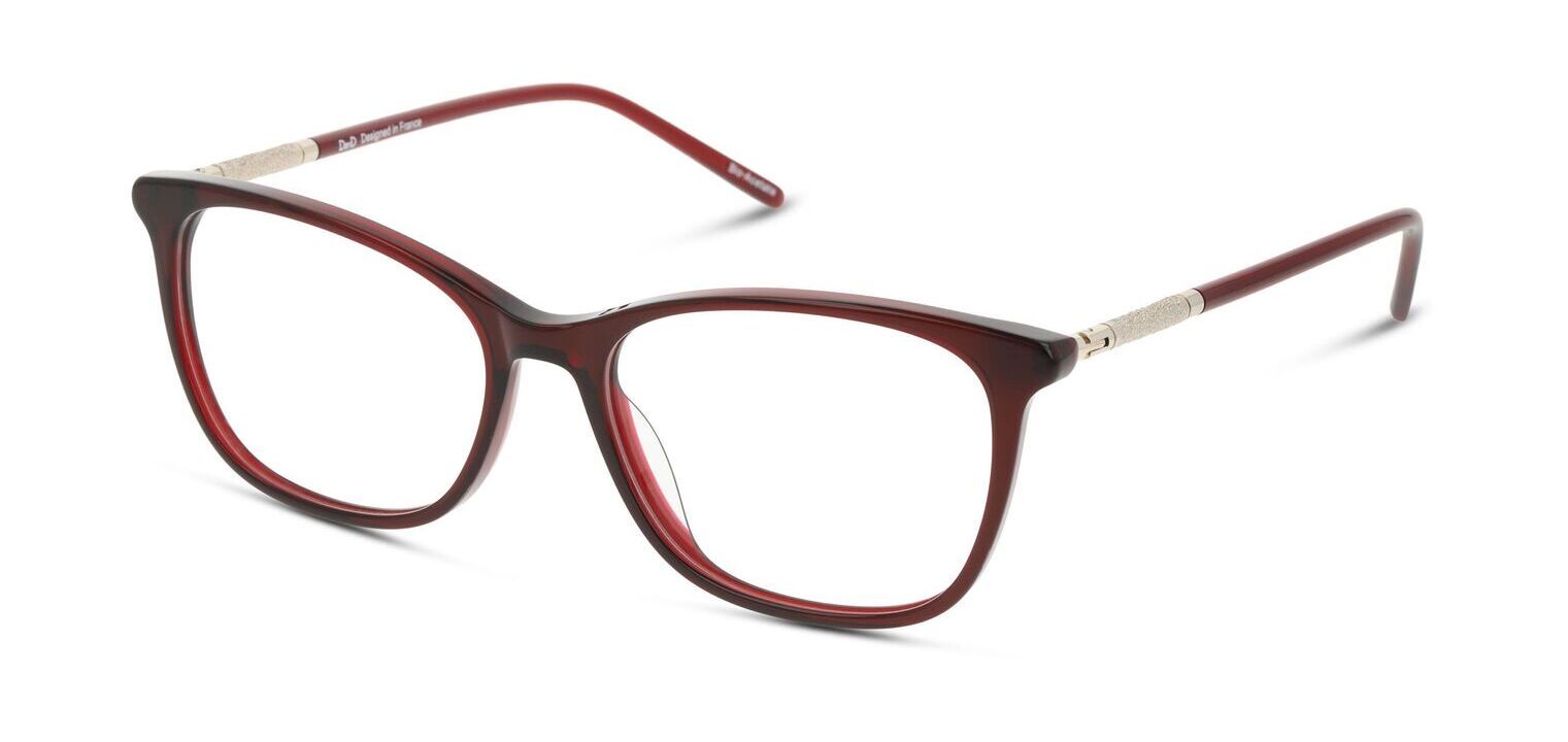 Occhiali da vista DbyD Rettangolari DBOF5070 Rosso da Donna