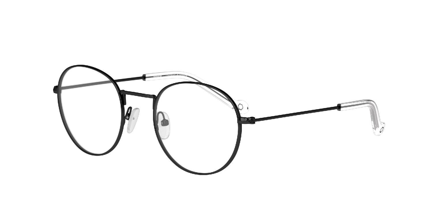 Lunettes de vue Unofficial Ronde UNOT0013 Noir pour Enfant