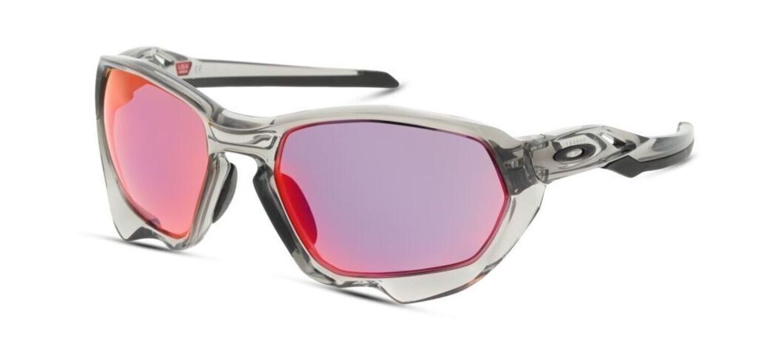 Oakley Rechteckig Sonnenbrillen 0OO9019 Grau für Herren