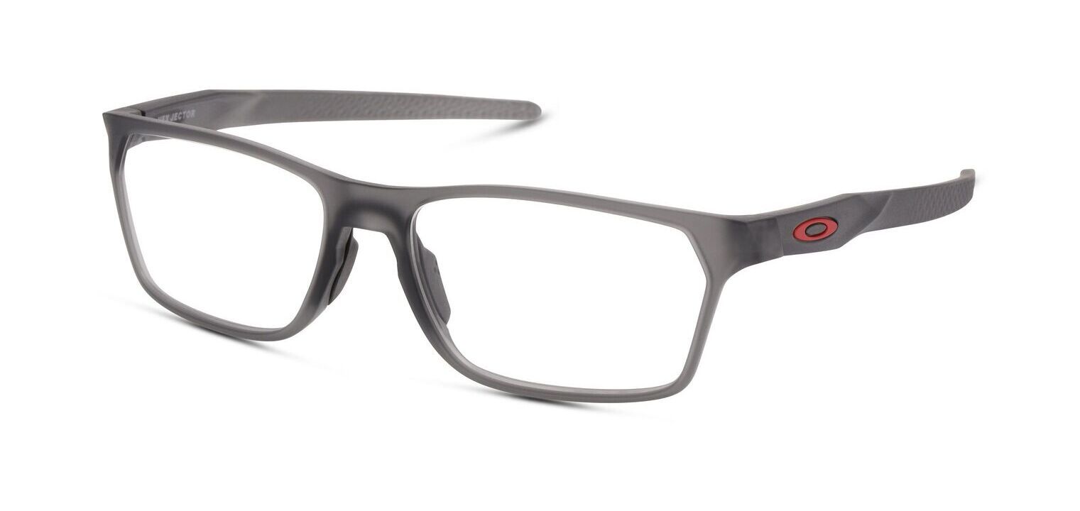 Homme Oakley 0OX8032 Rectangle Gris McOptic