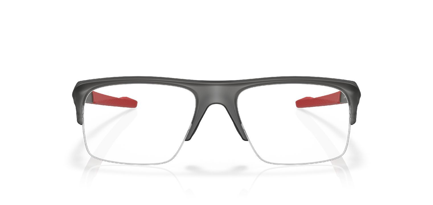 Oakley Rechteckig Brillen 0OX8061 Grau für Herren