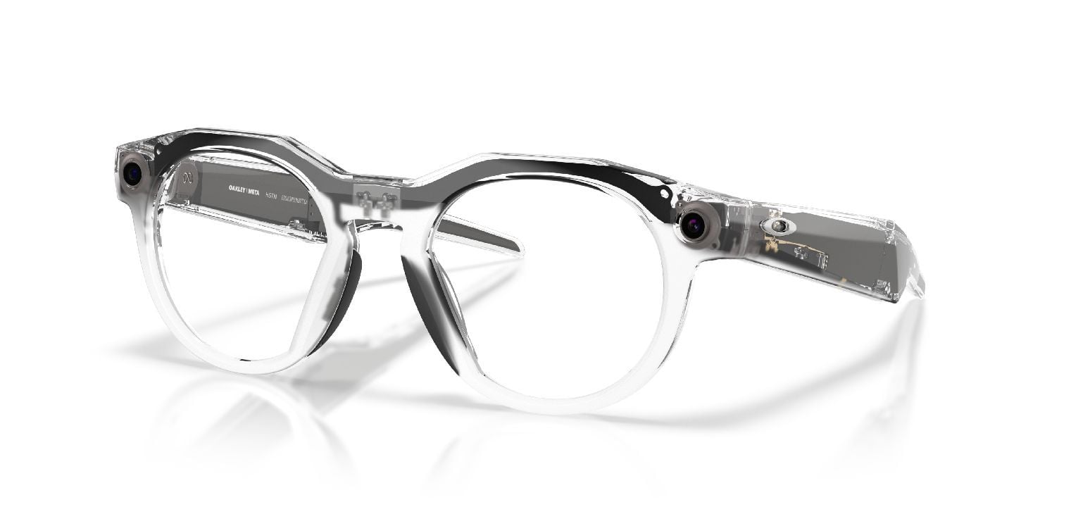 Occhiali da sole Oakley Meta Rotonda 0OW8002 / HSTN Trasparente da Uomo-Donna
