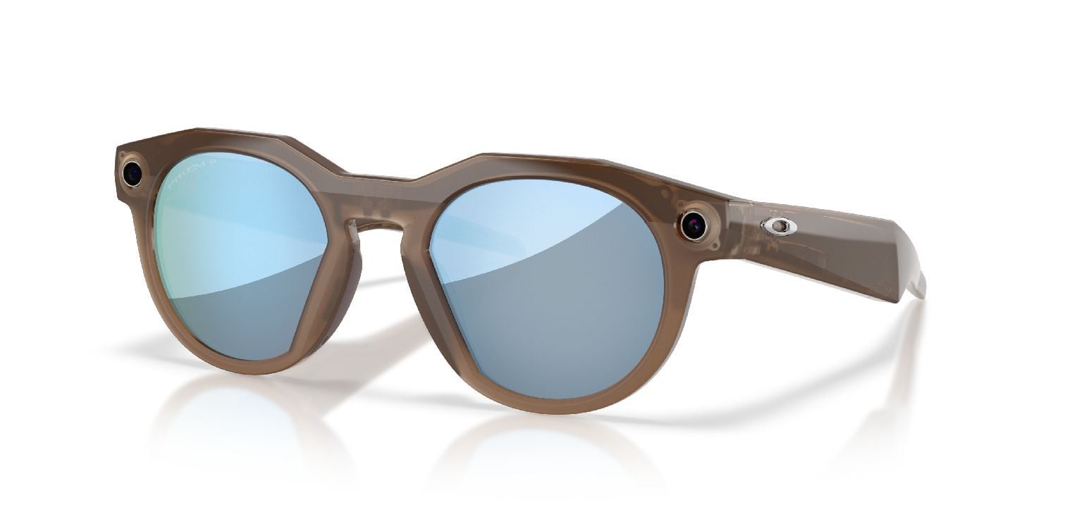 Occhiali da sole Oakley Meta Rotonda 0OW8002 / HSTN Marrone da Uomo-Donna