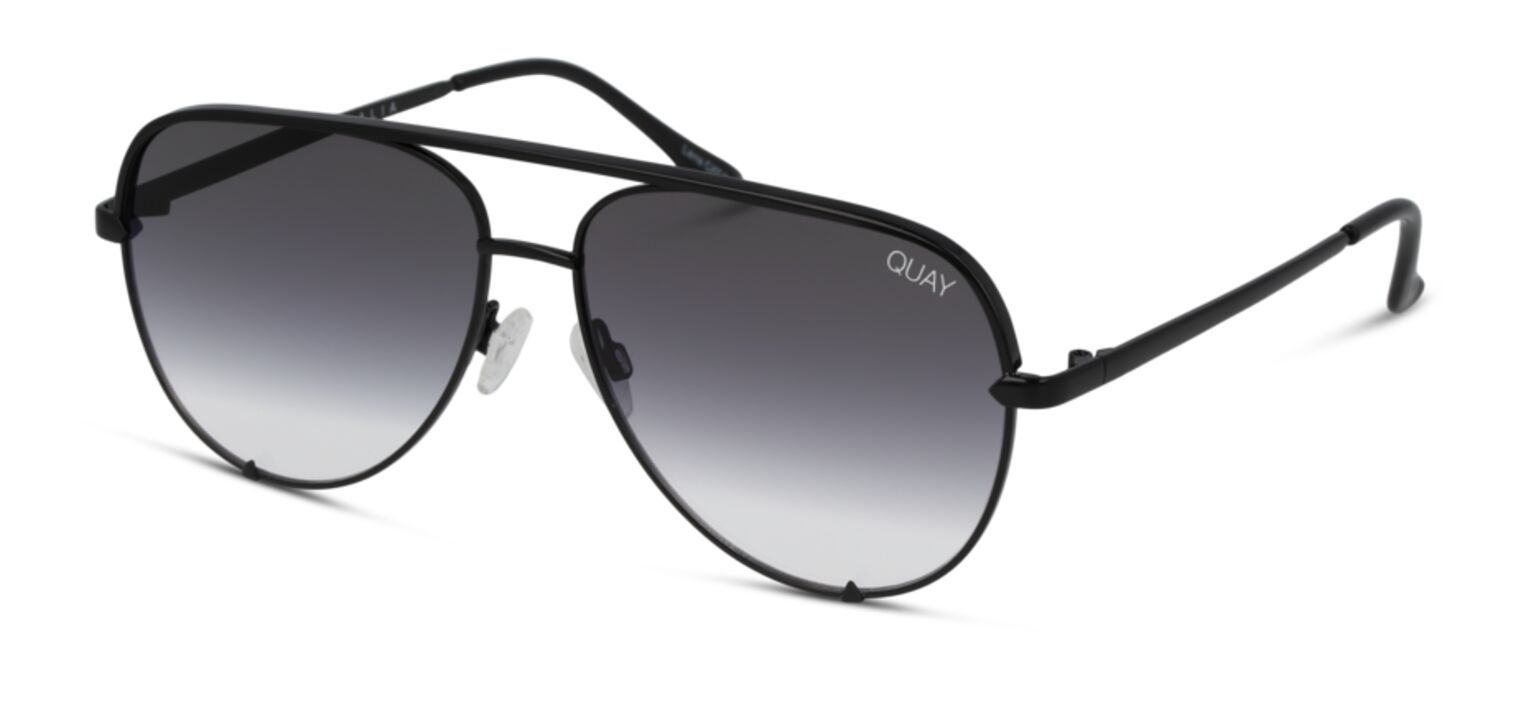 Lunettes de soleil Homme-Femme Quay HIGH KEY MINI QC-000268 Pilot Noir McOptic