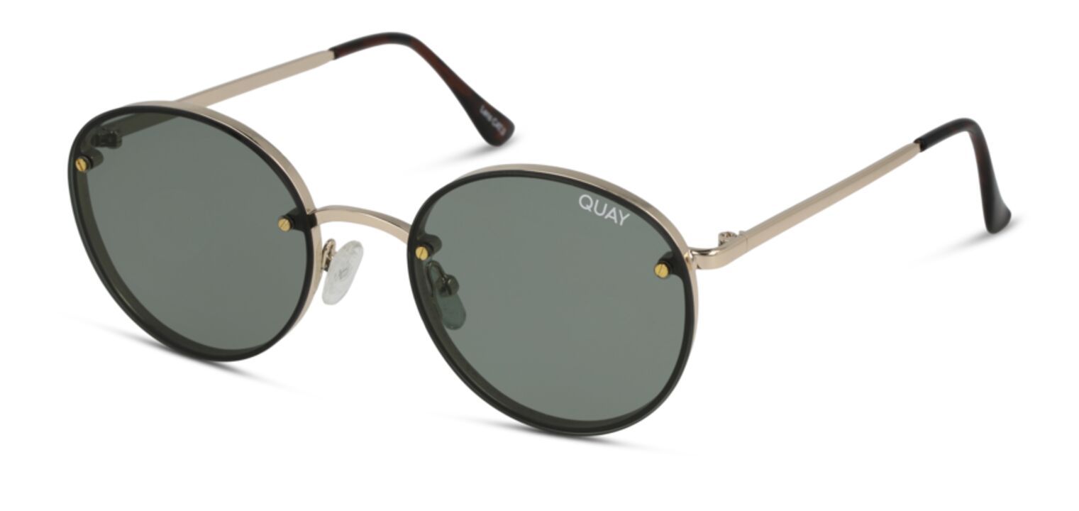 Occhiali da sole Uomo-Donna Quay FARRAH QW-000399 Rotonda Oro McOptic