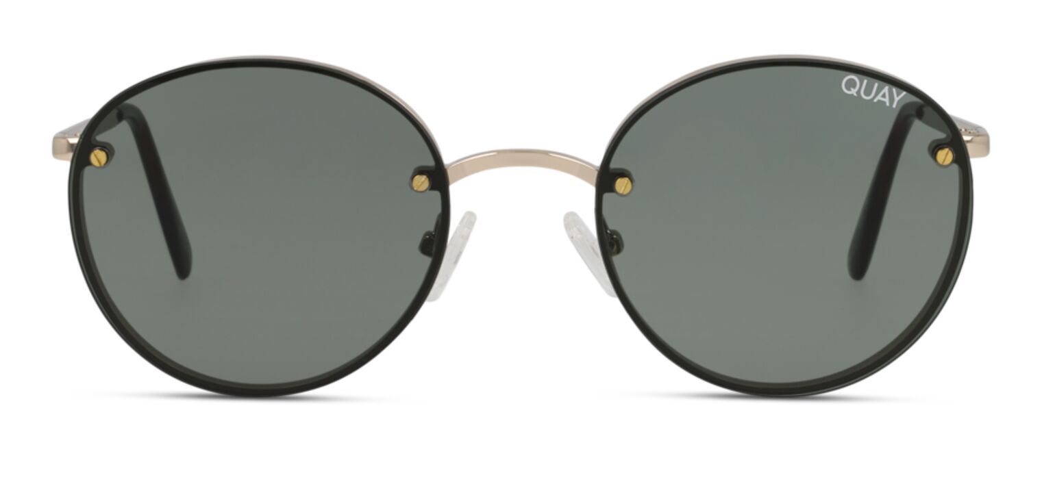 Occhiali da sole Uomo-Donna Quay FARRAH QW-000399 Rotonda Oro McOptic