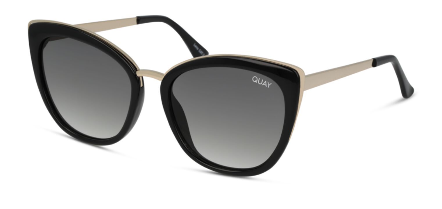 Quay Sonnenbrillen Dame HONEY QW-000544 Schmetterling Schwarz McOptic
