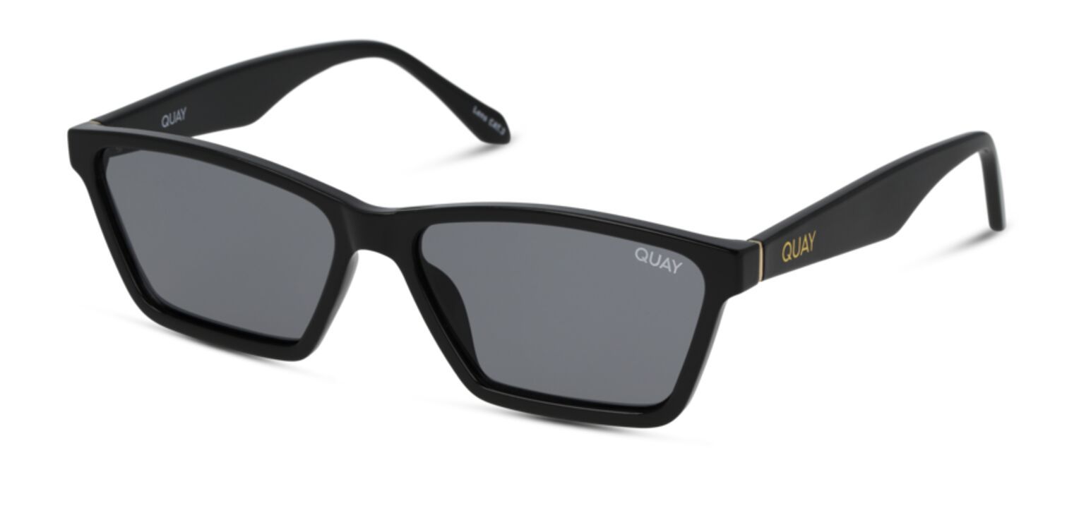 Quay Sonnenbrillen Herr-Dame CLUB KID QW-000879 Rechteckig Schwarz McOptic